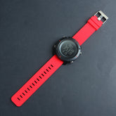 Digital LED Mens Sport Watch Black n Red